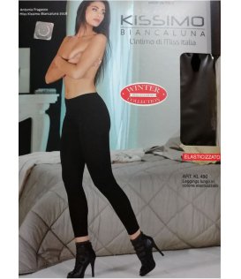 Kissimo Leggings Calibrato Donna In Caldo Cotone Art.Kl490m