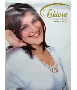 Chiara Maglia Intima Manica Lunga In Pizzo Donna In Lana Art. 24