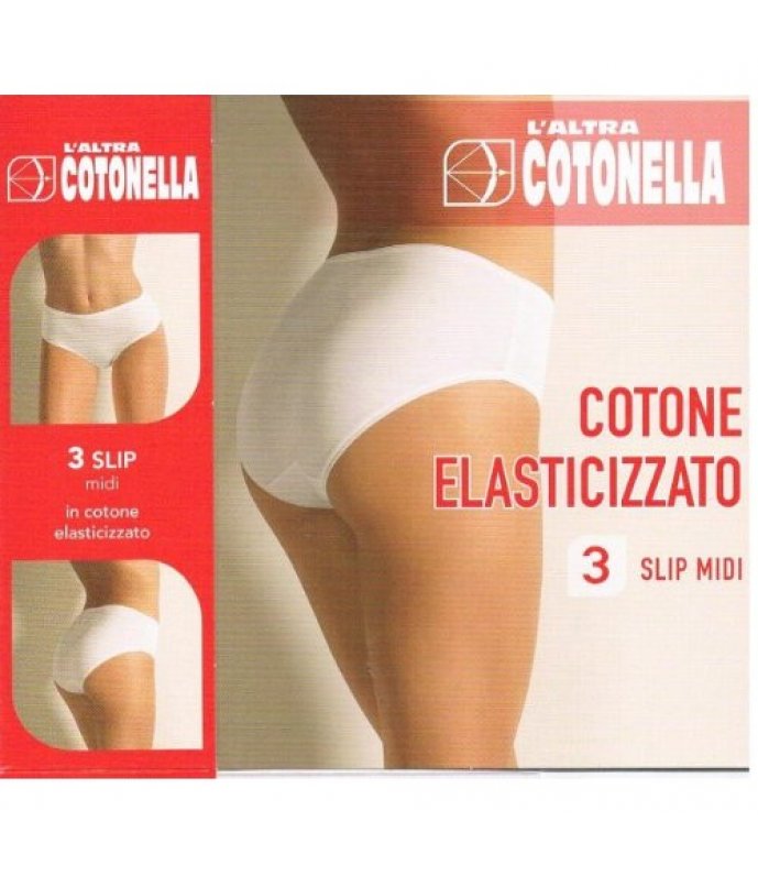 Cotonella Women's Cotton Midi Briefs Pack of 3 pieces art. 3940