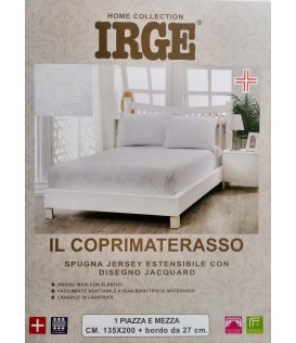 Irge Coprimaterasso 1 Piazza E Mezza In Spugna 135x200 cm Art. Stretch