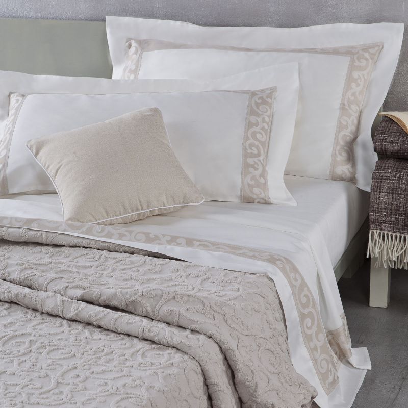 Mirabello Completo Letto Matrimoniale San Marco 100% Cotone Jaquard - Foto 3 di 4