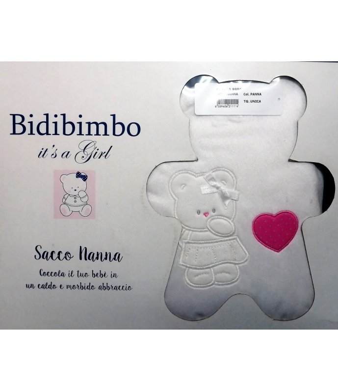 Bidibimbo Baby Sacco Neonato In Ciniglia Art. 9006