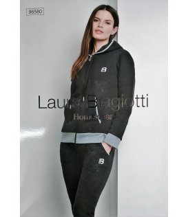 Laura Biagiotti Tuta Full Zip Con Cappuccio Donna In Felpa Art. 96580S