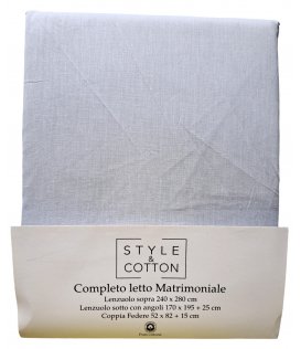 Style E Cotton Completo Letto Matrimoniale In Cotone Art. LE19687