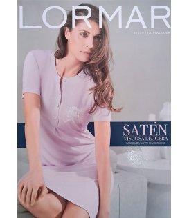 Lormar Women's Half Sleeve Nightgown In Viscose Art. 631328