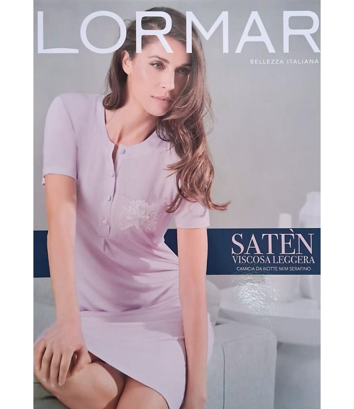 Lormar Camicia Da Notte Mezza Manica Donna In Viscosa Art. 631328 Lormar Camicia Da Notte Mezza Manica Donna In Viscosa Art. 631328