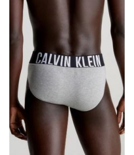 Calvin Klein Slip Confezione Da 3 Nero Grigio Bianco - Intense Power 000NB3607A