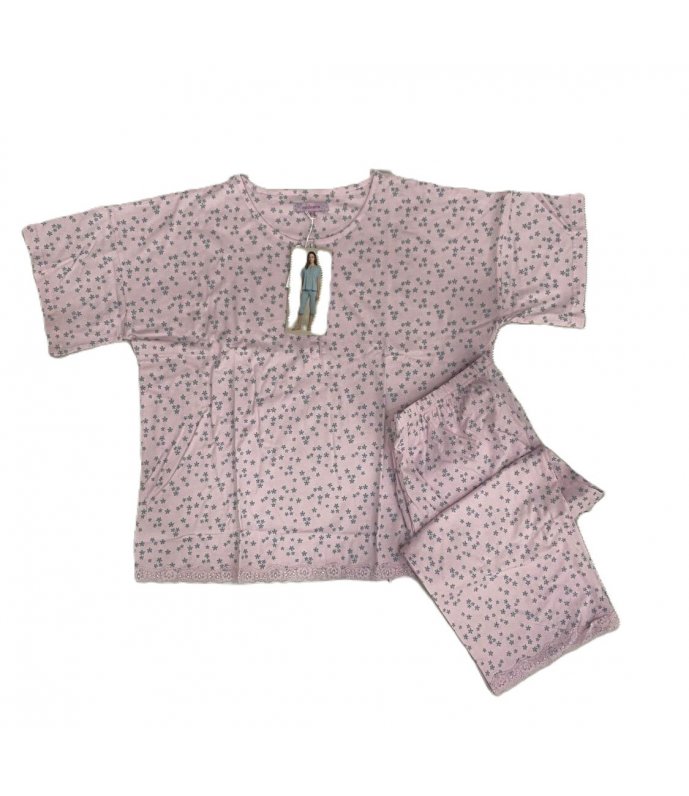 Noi di Notte Abitino Donna Spalla Larga Cotone La003111 Noi di Notte Abitino Donna Spalla Larga Cotone La003111