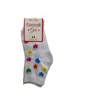 Coccoli Calzino Bimba Corto in Cotone Made in italy art. bc930