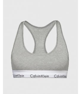 Calvin Klein Top Donna Incrociato con Logo Cotone 0000F3785E-020
