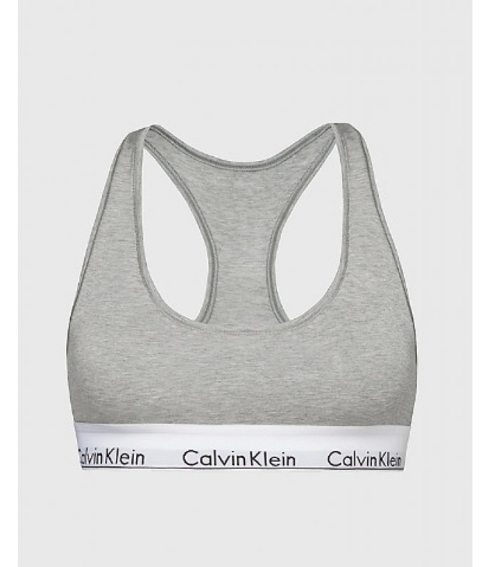 Calvin Klein Top Donna Incrociato con Logo Cotone 0000F3785E-020