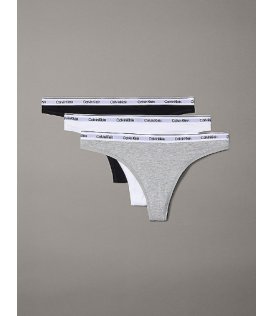 Calvin Klein Perizoma Donna Bianco Nero Grigio 000QD5209E-MPI
