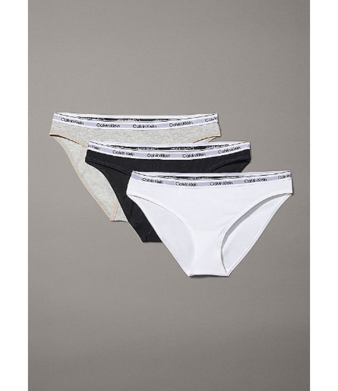 Calvin Klein Slip Donna Vita Bassa Confezione 3 Pezzi in Cotone 000QD5207E-MPI Calvin Klein Slip Donna Vita Bassa Confezione 3 Pezzi in Cotone 000QD5207E-MPI