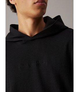 Calvin Klein Felpa Uomo in Cotone Con Cappuccio e Logo 000NM2710E-UB1
