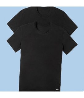 Nike T-shirt Uomo Mezza Manica Cotone Stretch Confezione 2 Pezzi 0000KE1010-UB1