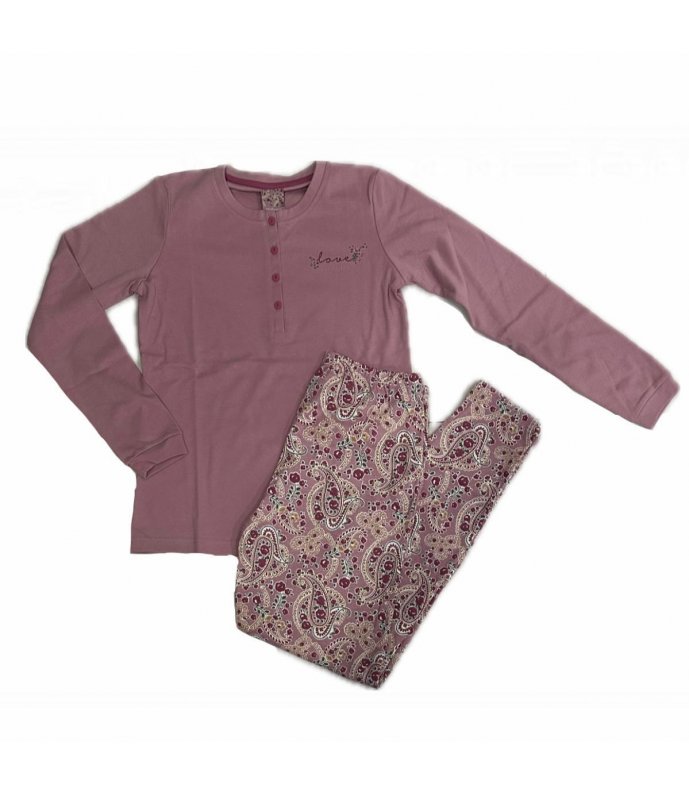 Noi di Notte Pigiama Donna Manica Lunga Caldo Cotone fa8795ab
