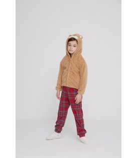 Noi di Notte Giacca Bimbo Bimba eco pelliccia Full Zip con Cappuccio fe2459as