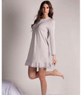 Lunatica Camicia Da Notte Donna in Caldo Cotone 42125