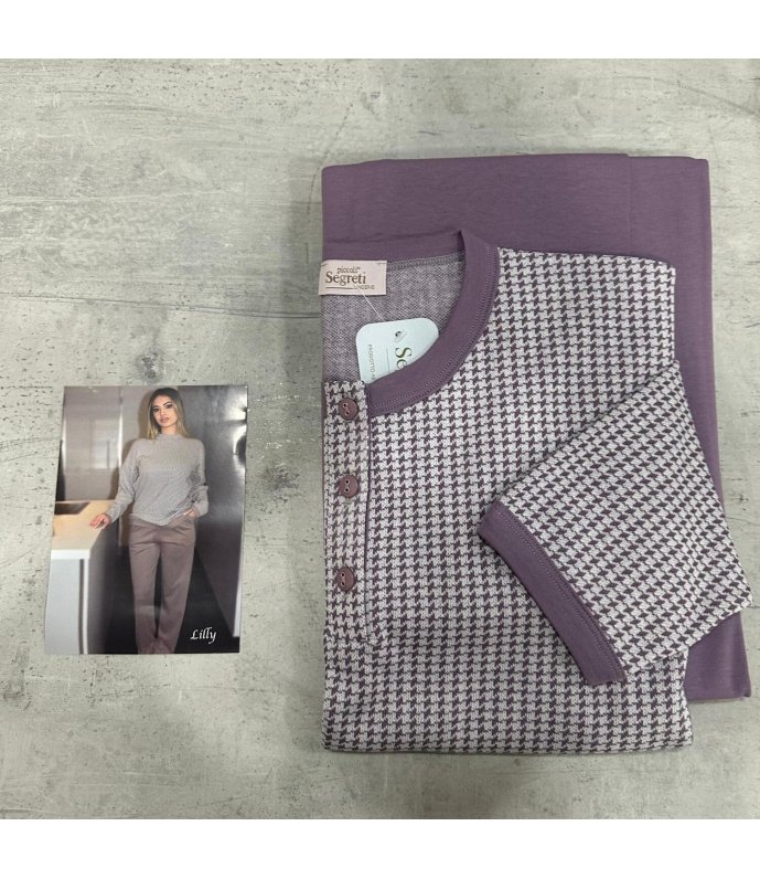 Piccoli Segreti Pigiama Donna Caldo Cotone Lilly
