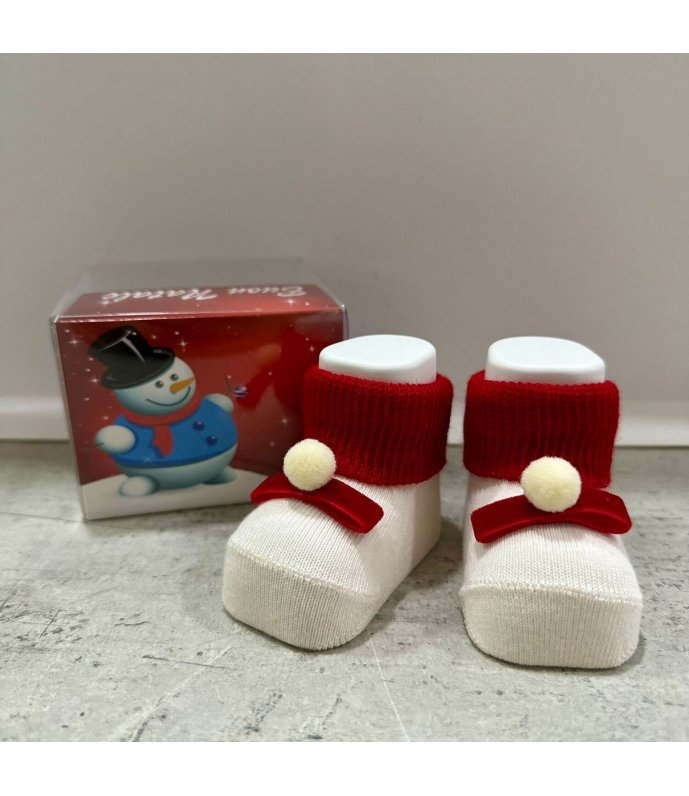 Mafer Scarpina Natale Neonato in Caldo Cotone xna8598 Mafer Scarpina Natale Neonato in Caldo Cotone xna8598