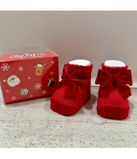 Mafer Scarpina Natale Neonata in Caldo Cotone xna8603