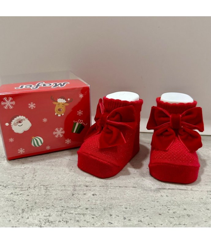 Mafer Scarpina Natale Neonata in Caldo Cotone xna8603 Mafer Scarpina Natale Neonata in Caldo Cotone xna8603