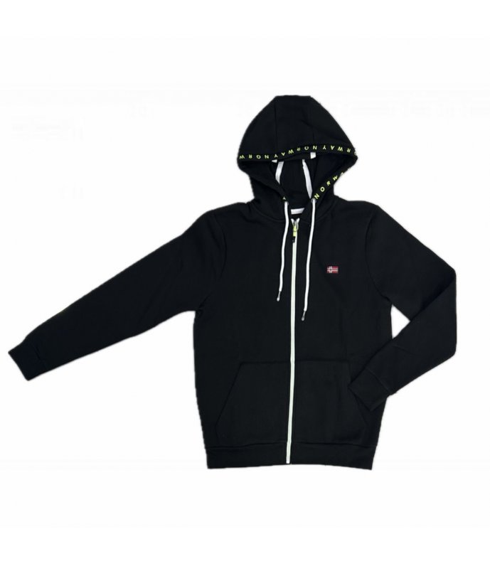Norway Felpa Uomo Full Zip Con Cappuccio 849455 Norway Felpa Uomo Full Zip Con Cappuccio 849455