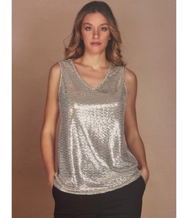 Andra Sottogiacca in Raso Con Paillettes Spalla Larga Donna 9694