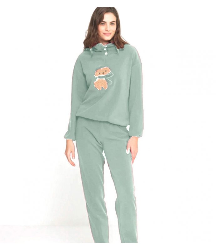 Noi Di Notte Pigiama Donna in Micropile Manica Lunga fa8888 Noi Di Notte Pigiama Donna in Micropile Manica Lunga fa8888