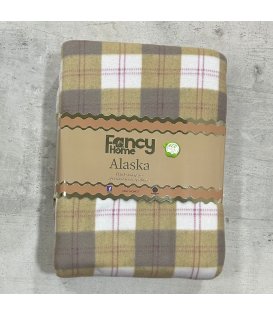 Fancy Home Alaska Plaid in Ecopelliccia 200x220  Biancheria Per La Casa