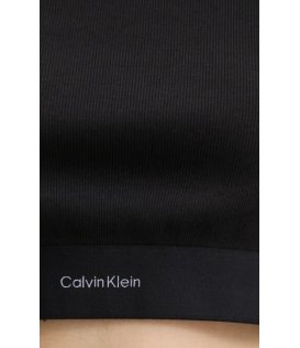 Calvin Klein Lv00qs7349-Ub1 Tshirt Donna Maglietta Mezza Manica Cotone Costina