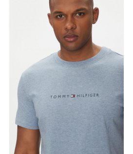 Tommy Hilfiger Um0um03525-Ycf Tshirt Mezza Manica Maglietta Uomo Cotone
