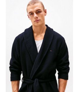 Tommy Hilfiger Um0um03524-Dw5 Accappatoio Original in tessuto a nido d'ape