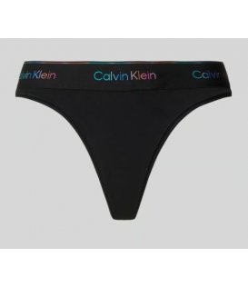 Calvin Klein Lv00qf8190-Ub1 Perizoma Donna con elastico in vita Logato Cotone