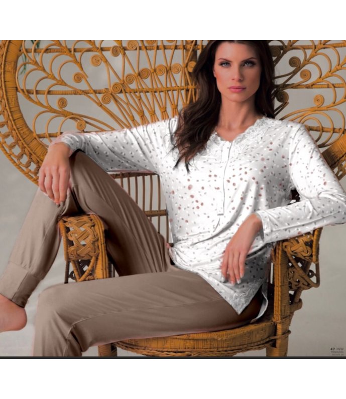 Lormar Pigiami Donna Manica Lunga Viscosa 652269 Lormar Pigiami Donna Manica Lunga Viscosa 652269