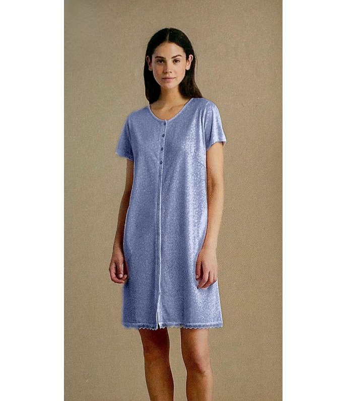 Noi Di Notte Camicia Da Notte Donna Mezza Manica Fresco Cotone LA003205 Noi Di Notte Camicia Da Notte Donna Mezza Manica Fresco Cotone LA003205