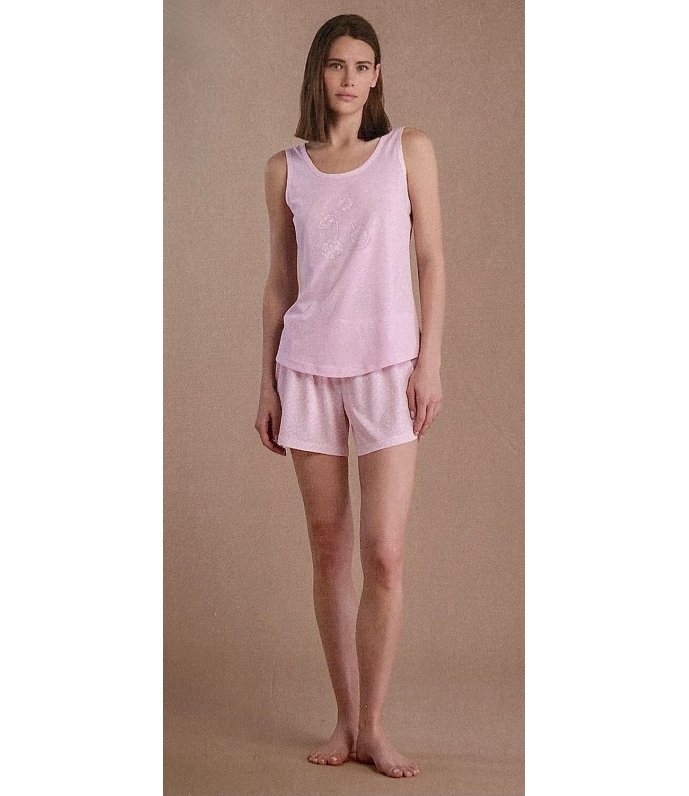 Noi Di Notte Pigiama Donna Spalla Larga Fresco Cotone FA009050 Noi Di Notte Pigiama Donna Spalla Larga Fresco Cotone FA009050