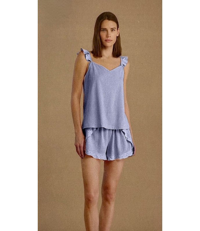 Noi Di Notte Pigiama Donna Spalla Stretta Fresco Cotone FA009153 Noi Di Notte Pigiama Donna Spalla Stretta Fresco Cotone FA009153