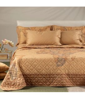 Alviero Martini Copriletto Matrimoniale 2 Piazze Raso Cotone Geo Classic 24