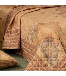 Alviero Martini Copriletto Matrimoniale 2 Piazze Raso Cotone Geo Classic 24