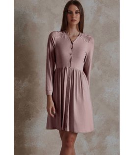 Lunatica Camicia Da Notte Donna Manica Lunga Viscosa 51175