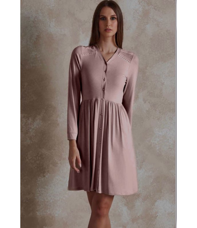 Lunatica Camicia Da Notte Donna Manica Lunga Viscosa 51175 Lunatica Camicia Da Notte Donna Manica Lunga Viscosa 51175