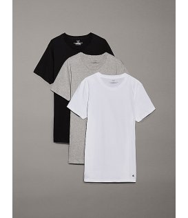 Calvin Klein T-shirt Uomo Mezza Manica Cotone Confezione 3 pezzi LV00NB4051