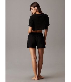 Calvin Klein Pantaloncini con logo da mare in jersey a costine taglio KW0KW02820