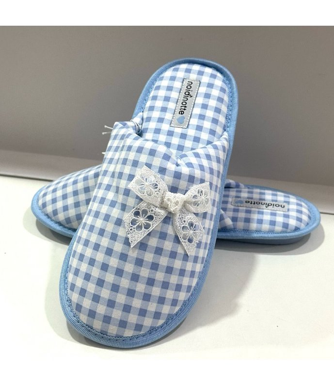 Noi Di Notte Pantofole Donna Ciabatta Fresco Cotone PF3034