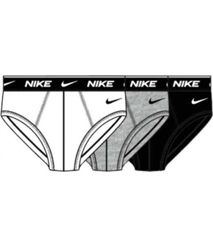 Nike Slip Uomo Slip Fresco Cotone Confezione 3 Pezzi 0000KE1006-XYO Nike Slip Uomo Slip Fresco Cotone Confezione 3 Pezzi 0000KE1006-XYO