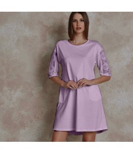 Lunatica Camicia Da Notte Donna Camicia Da Notte Fresco Cotone 51143
