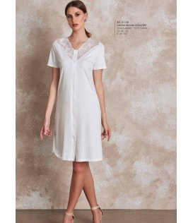 Lunatica Camicia Da Notte Donna Camicia Da Notte Fresco Cotone 5146