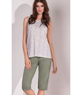 Lormar Pigiama Donna Spalla Larga Pinocchietto Viscosa 652575