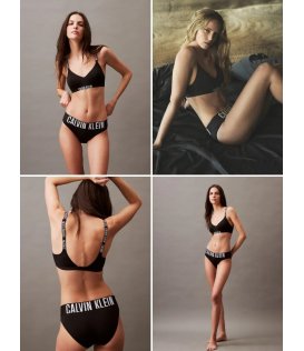 Calvin Klein Slip Costume Donna Parte Bassa Nylon 000QF7792E